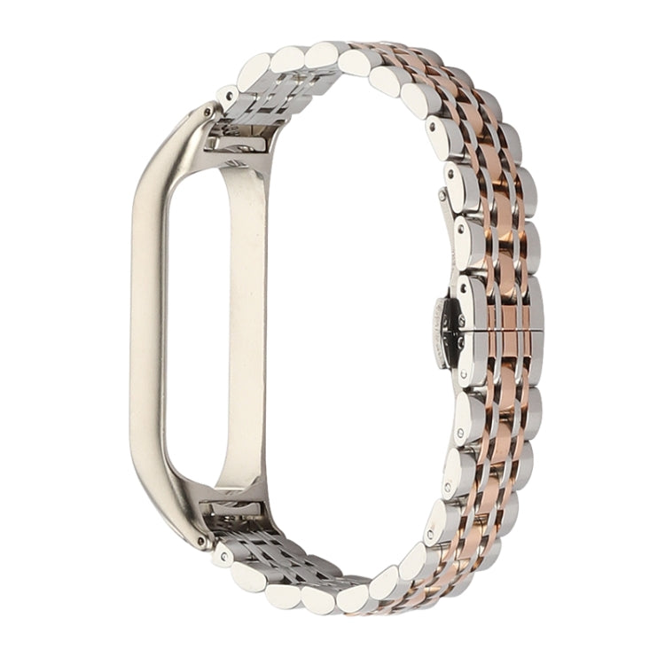 Bracelet de montre en acier inoxydable à sept perles, For Xiaomi Mi Band 6 / 5, For Xiaomi Mi Band 4 / 3