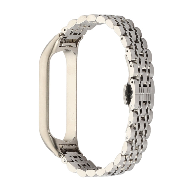 Bracelet de montre en acier inoxydable à sept perles, For Xiaomi Mi Band 6 / 5, For Xiaomi Mi Band 4 / 3