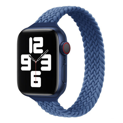 Bracelet de montre de remplacement tressé en nylon à boucle unique de petite taille pour la série Apple Watch, XS 130mm, XS 135mm, 7 41mm / 6&SE&5&4 40mm / 3&2&1 38mm