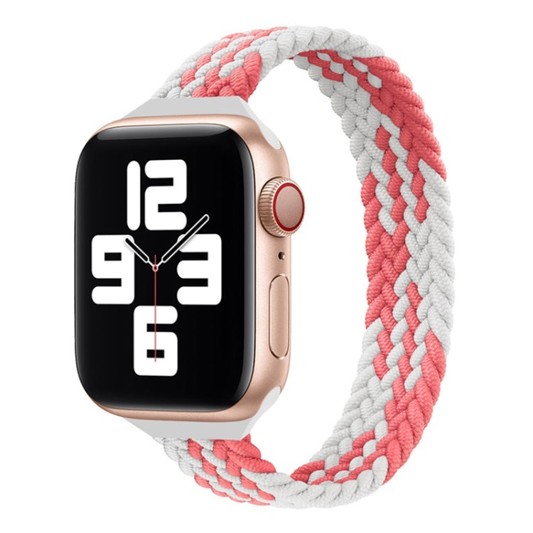 Bracelet de montre de remplacement tressé en nylon à boucle unique de petite taille pour la série Apple Watch, XS 130mm, XS 135mm, 7 41mm / 6&SE&5&4 40mm / 3&2&1 38mm