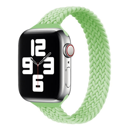 Bracelet de montre de remplacement tressé en nylon à boucle unique de petite taille pour la série Apple Watch, XS 130mm, XS 135mm, 7 41mm / 6&SE&5&4 40mm / 3&2&1 38mm
