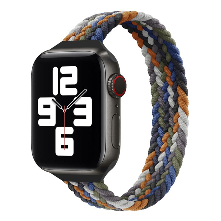 Bracelet de montre de remplacement tressé en nylon à boucle unique de petite taille pour la série Apple Watch, XS 130mm, XS 135mm, 7 41mm / 6&SE&5&4 40mm / 3&2&1 38mm