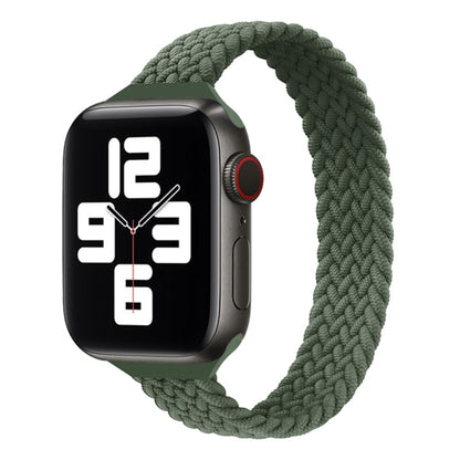 Bracelet de montre de remplacement tressé en nylon à boucle unique de petite taille pour Apple Watch Series 7 45mm / 6 & SE & 5 & 4 44mm / 3 & 2 & 1 42mm, S 145mm, M 155mm, L 165mm