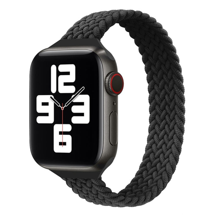 Bracelet de montre de remplacement tressé en nylon à boucle unique de petite taille pour Apple Watch Series 7 45mm / 6 & SE & 5 & 4 44mm / 3 & 2 & 1 42mm, S 145mm, M 155mm, L 165mm