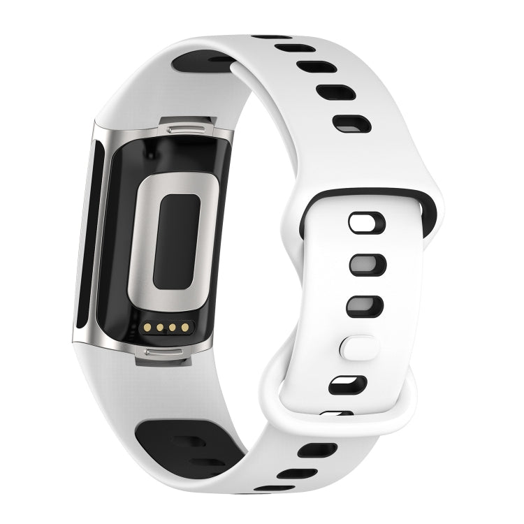 Bracelet de montre en silicone bicolore, For Fitbit Charge 5