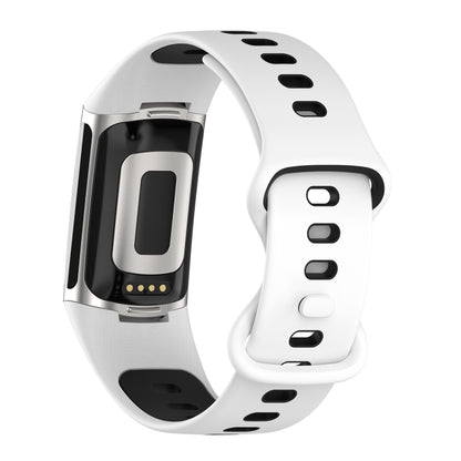 Bracelet de montre en silicone bicolore, For Fitbit Charge 5