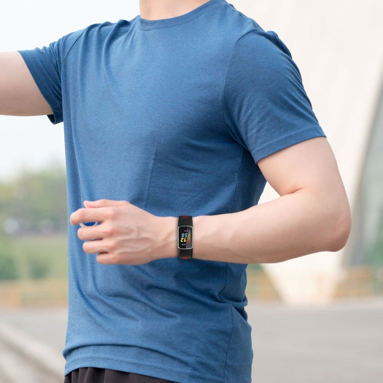 Bracelet de montre en silicone bicolore, For Fitbit Charge 5