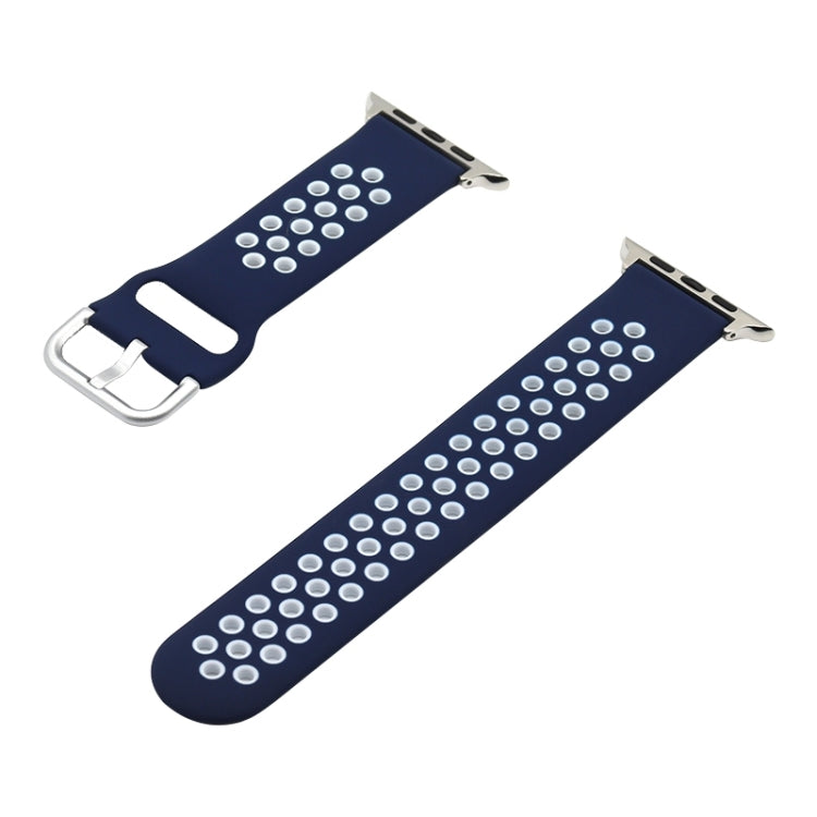 Bracelet de remplacement en silicone pour Apple Watch Series, 7 41mm / 6&SE&5&4 40mm / 3&2&1 38mm, 7 45mm / 6&SE&5&4 44mm / 3&2&1 42mm