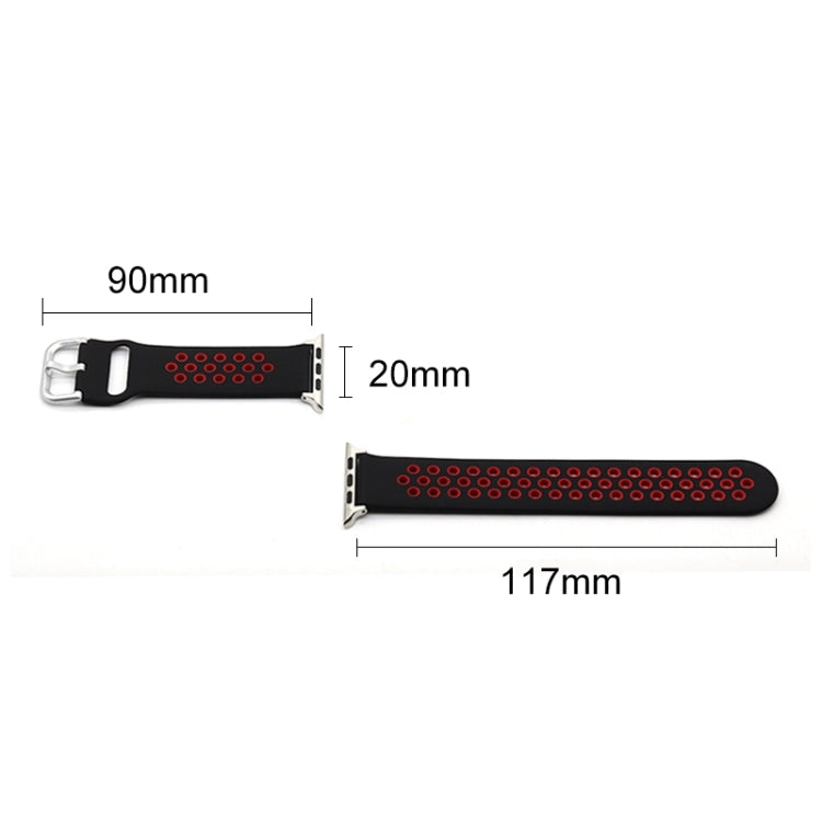 Bracelet de remplacement en silicone pour Apple Watch Series, 7 41mm / 6&SE&5&4 40mm / 3&2&1 38mm, 7 45mm / 6&SE&5&4 44mm / 3&2&1 42mm