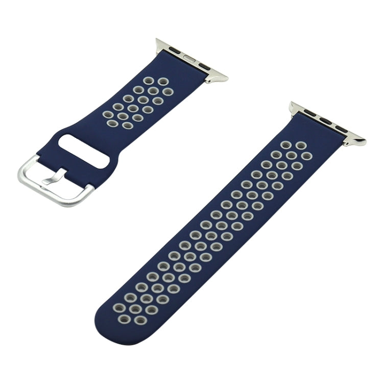 Bracelet de remplacement en silicone pour Apple Watch Series, 7 41mm / 6&SE&5&4 40mm / 3&2&1 38mm, 7 45mm / 6&SE&5&4 44mm / 3&2&1 42mm