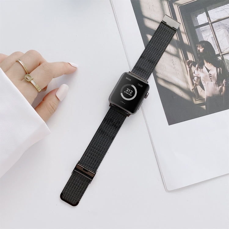 Bracelet de montre de remplacement en acier droit avec boucle en forme de V pour la série Apple Watch, 7 41mm / 6&SE&5&4 40mm / 3&2&1 38mm, 7 45mm / 6&SE&5&4 44mm / 3&2&1 42mm