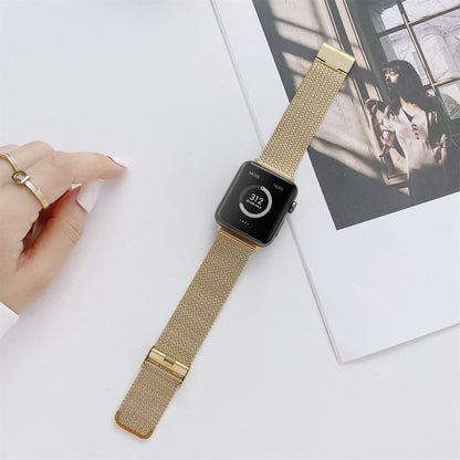 Bracelet de montre de remplacement en acier droit avec boucle en forme de V pour la série Apple Watch, 7 41mm / 6&SE&5&4 40mm / 3&2&1 38mm, 7 45mm / 6&SE&5&4 44mm / 3&2&1 42mm