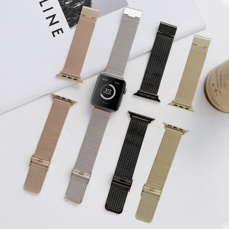 Bracelet de montre de remplacement en acier droit avec boucle en forme de V pour la série Apple Watch, 7 41mm / 6&SE&5&4 40mm / 3&2&1 38mm, 7 45mm / 6&SE&5&4 44mm / 3&2&1 42mm