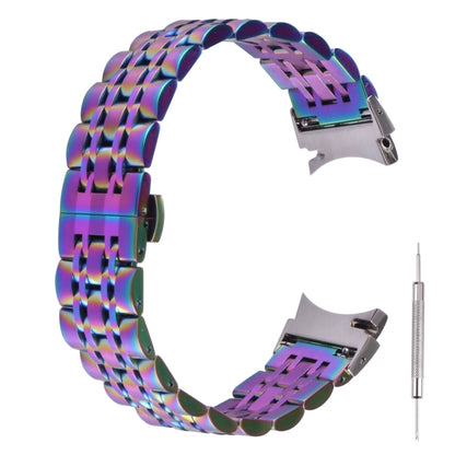 Bracelet de rechange en acier inoxydable à sept perles, For Samsung Galaxy Watch4 40mm/44mm