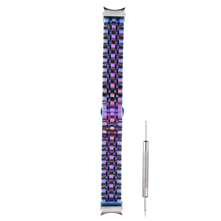 Bracelet de rechange en acier inoxydable à sept perles, For Samsung Galaxy Watch4 40mm/44mm
