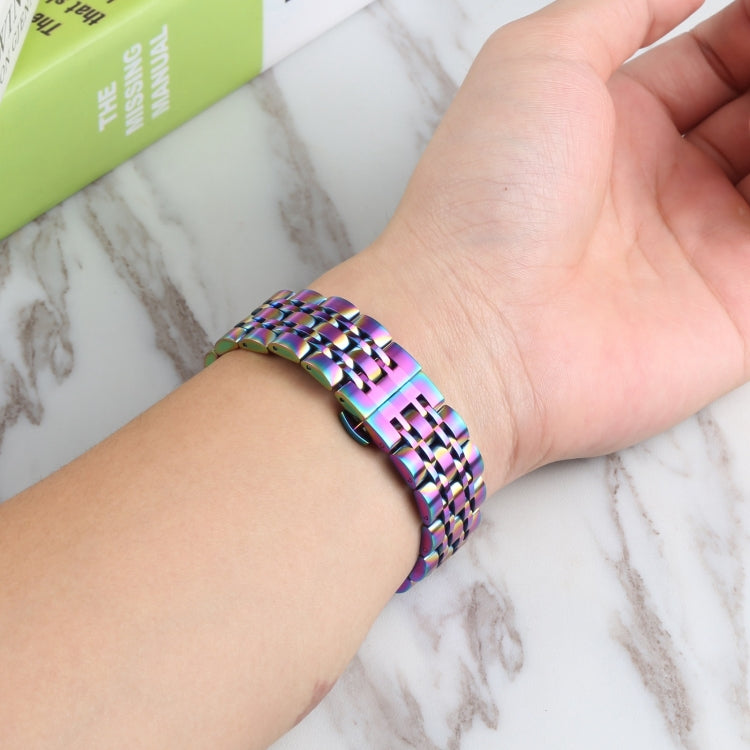 Bracelet de rechange en acier inoxydable à sept perles, For Samsung Galaxy Watch4 40mm/44mm