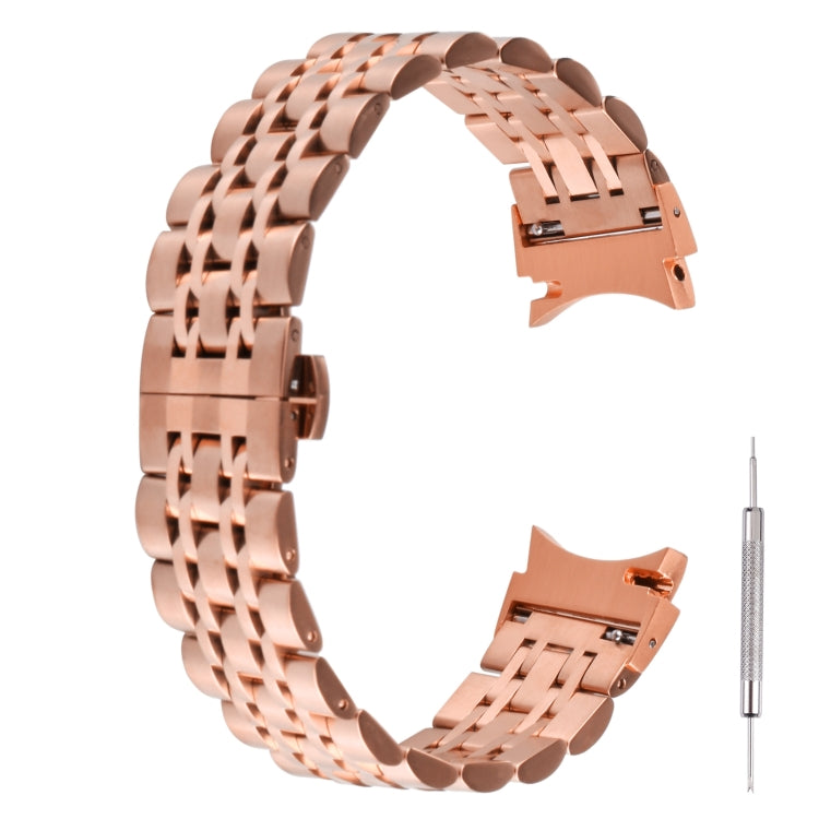Bracelet de rechange en acier inoxydable à sept perles, For Samsung Galaxy Watch4 40mm/44mm