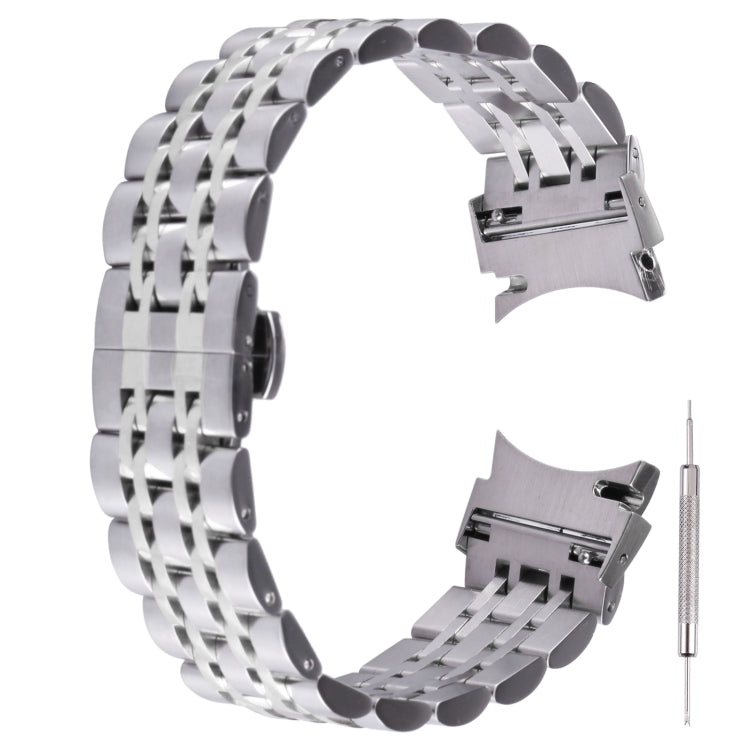 Bracelet de rechange en acier inoxydable à sept perles, For Samsung Galaxy Watch4 40mm/44mm