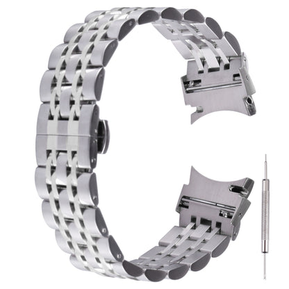 Bracelet de rechange en acier inoxydable à sept perles, For Samsung Galaxy Watch4 40mm/44mm