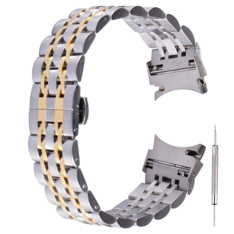 Bracelet de rechange en acier inoxydable à sept perles, For Samsung Galaxy Watch4 40mm/44mm