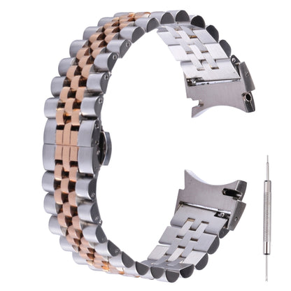 Bracelet de rechange en acier inoxydable à cinq billes, For Samsung Galaxy Watch4 40mm/44mm