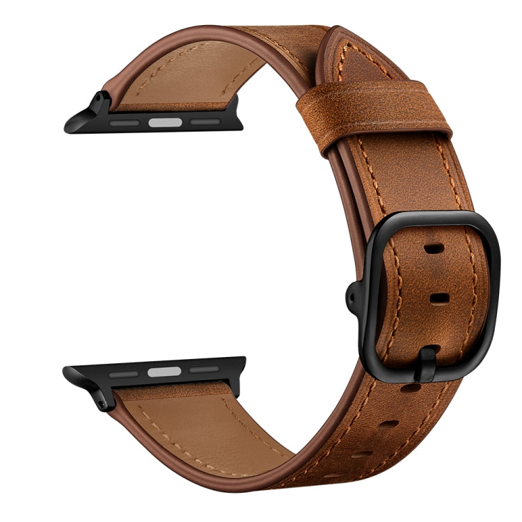 Bracelet de remplacement en cuir pour Apple Watch Series, 7 41mm / 6&SE&5&4 40mm / 3&2&1 38mm, 7 45mm / 6&SE&5&4 44mm / 3&2&1 42mm