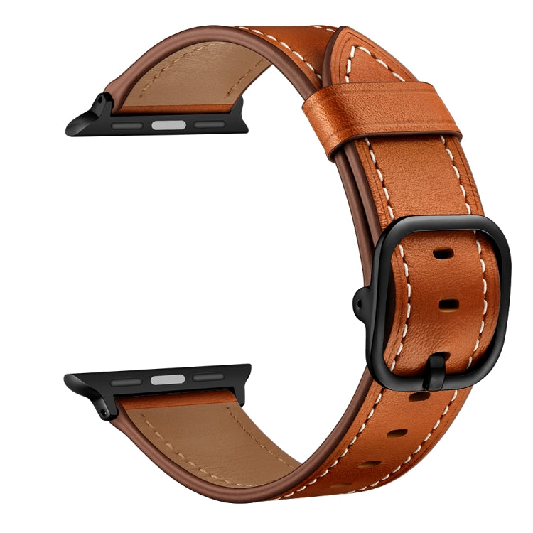 Bracelet de remplacement en cuir pour Apple Watch Series, 7 41mm / 6&SE&5&4 40mm / 3&2&1 38mm, 7 45mm / 6&SE&5&4 44mm / 3&2&1 42mm