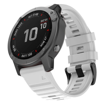 Pour Garmin Fenix 6X 26mm Bracelet de remplacement pour montre intelligente en silicone