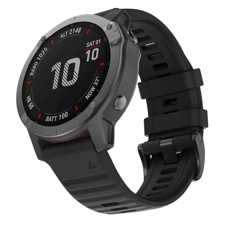 Pour Garmin Fenix 6X 26mm Bracelet de remplacement pour montre intelligente en silicone