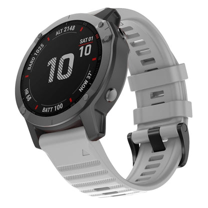 Pour Garmin Fenix 6X 26mm Bracelet de remplacement pour montre intelligente en silicone