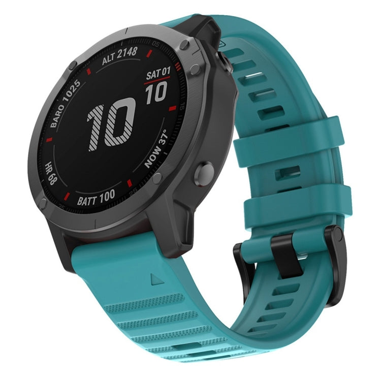 Pour Garmin Fenix 6X 26mm Bracelet de remplacement pour montre intelligente en silicone