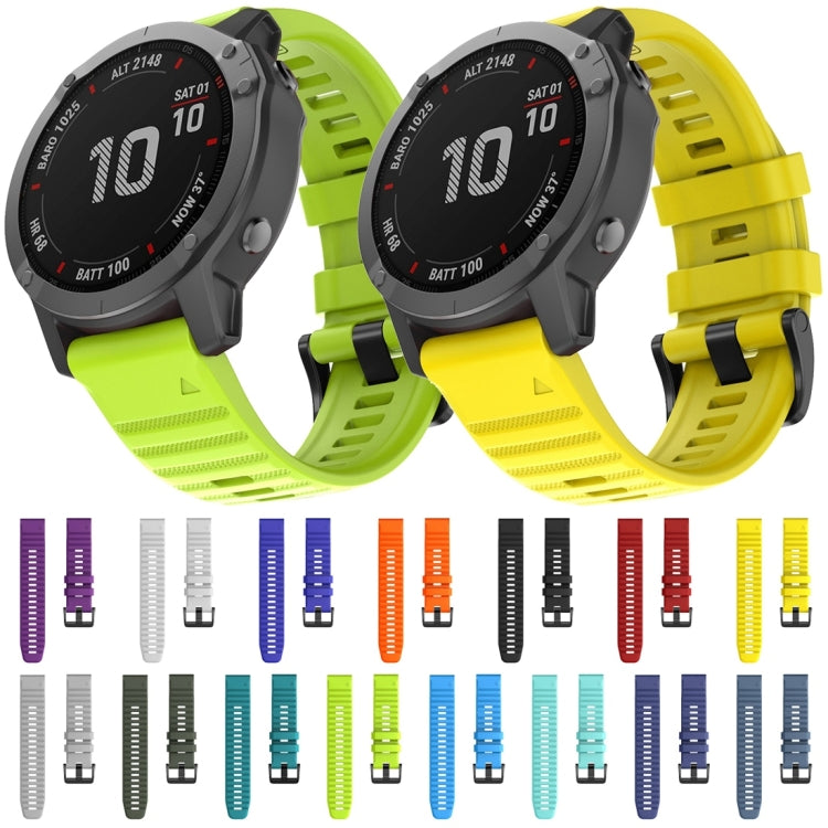 Pour Garmin Fenix 6X 26mm Bracelet de remplacement pour montre intelligente en silicone