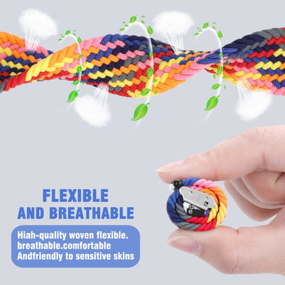 Sangle universelle à boucle métallique tressée en nylon de 22 mm, 22mm