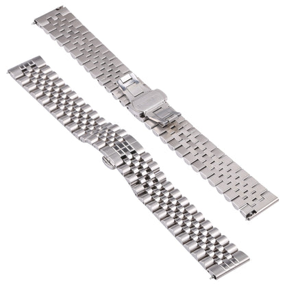 Bracelet de rechange en acier inoxydable à cinq billes, 20mm, 22mm