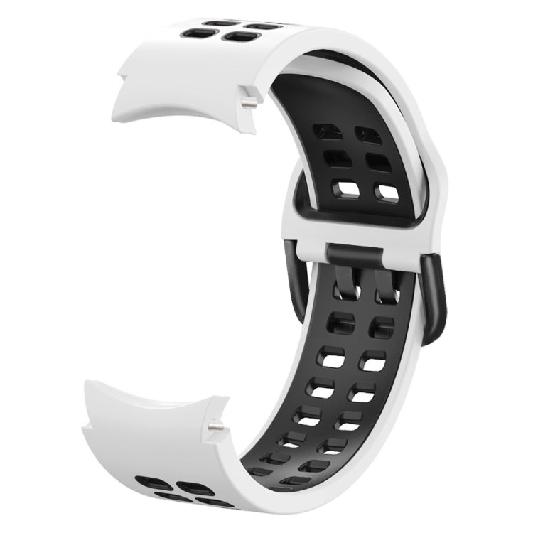 Bracelet de rechange en silicone bicolore à trou à double rangée, For Samsung Galaxy Watch4 40mm / 44mm