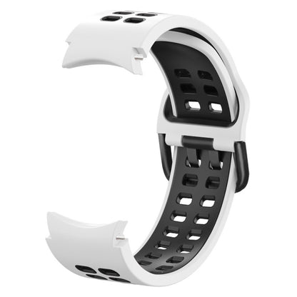Bracelet de rechange en silicone bicolore à trou à double rangée, For Samsung Galaxy Watch4 40mm / 44mm