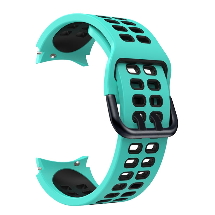 Bracelet de rechange en silicone bicolore à trou à double rangée, For Samsung Galaxy Watch4 40mm / 44mm