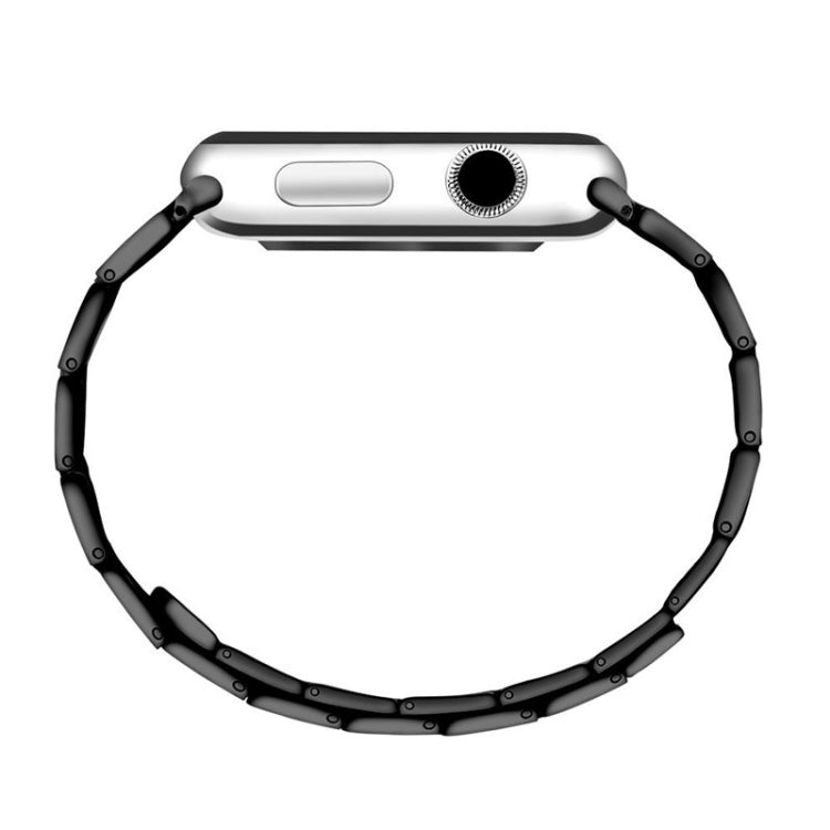 Bracelet de montre de remplacement en acier magnétique à joint en bambou pour la série Apple Watch, 7 41mm / 6&SE&5&4 40mm / 3&2&1 38mm, 7 45mm / 6&SE&5&4 44mm / 3&2&1 42mm