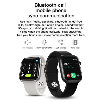 T500 Montre intelligente à écran tactile TFT de 1,44 pouces, prend en charge la surveillance du sommeil / la surveillance de la fréquence cardiaque / les appels Bluetooth / la lecture de musique Bluetooth