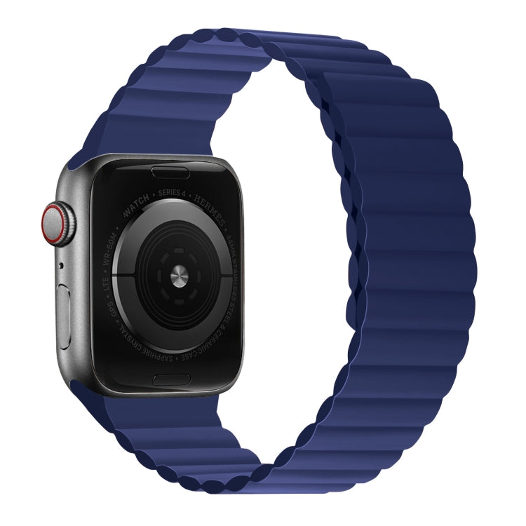 Bracelet de montre à sangle courte intégrée magnétique en silicone pour la série Apple Watch, 7 41mm / 6&SE&5&4 40mm / 3&2&1 38mm, 7 45mm / 6&SE&5&4 44mm / 3&2&1 42mm