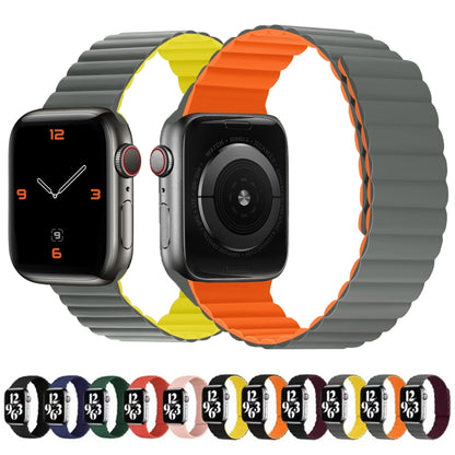 Bracelet de montre à sangle courte intégrée magnétique en silicone pour la série Apple Watch, 7 41mm / 6&SE&5&4 40mm / 3&2&1 38mm, 7 45mm / 6&SE&5&4 44mm / 3&2&1 42mm