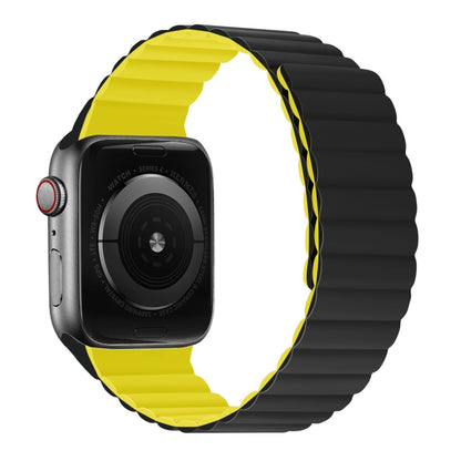 Bracelet de montre à sangle courte intégrée magnétique en silicone pour la série Apple Watch, 7 41mm / 6&SE&5&4 40mm / 3&2&1 38mm, 7 45mm / 6&SE&5&4 44mm / 3&2&1 42mm