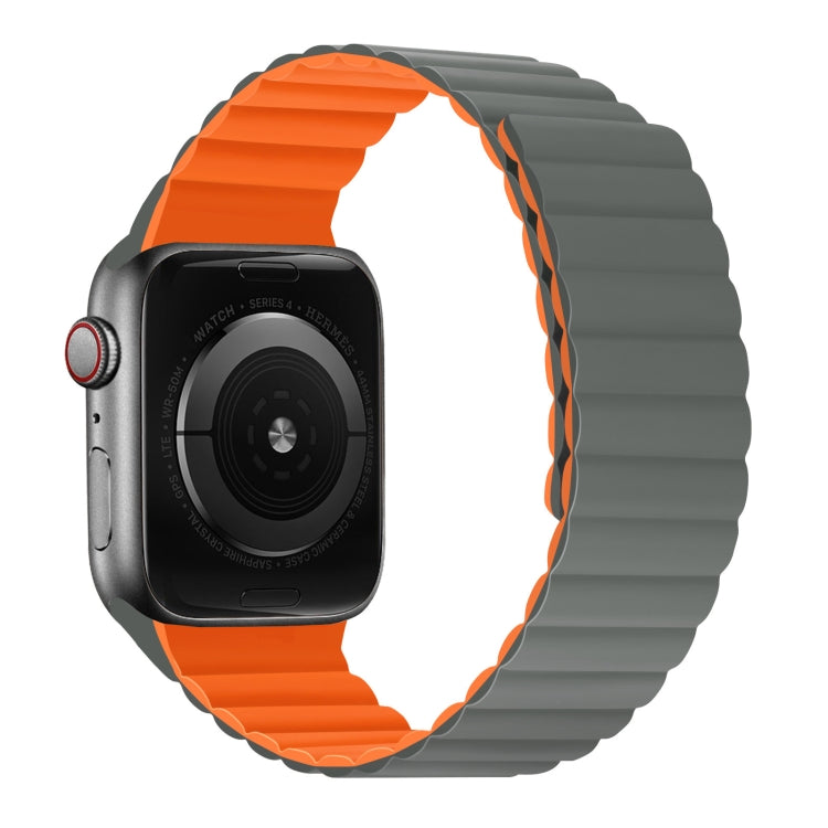 Bracelet de montre à sangle courte intégrée magnétique en silicone pour la série Apple Watch, 7 41mm / 6&SE&5&4 40mm / 3&2&1 38mm, 7 45mm / 6&SE&5&4 44mm / 3&2&1 42mm