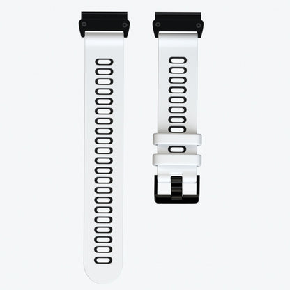 Bracelet de montre en silicone bicolore, For Garmin Fenix 6