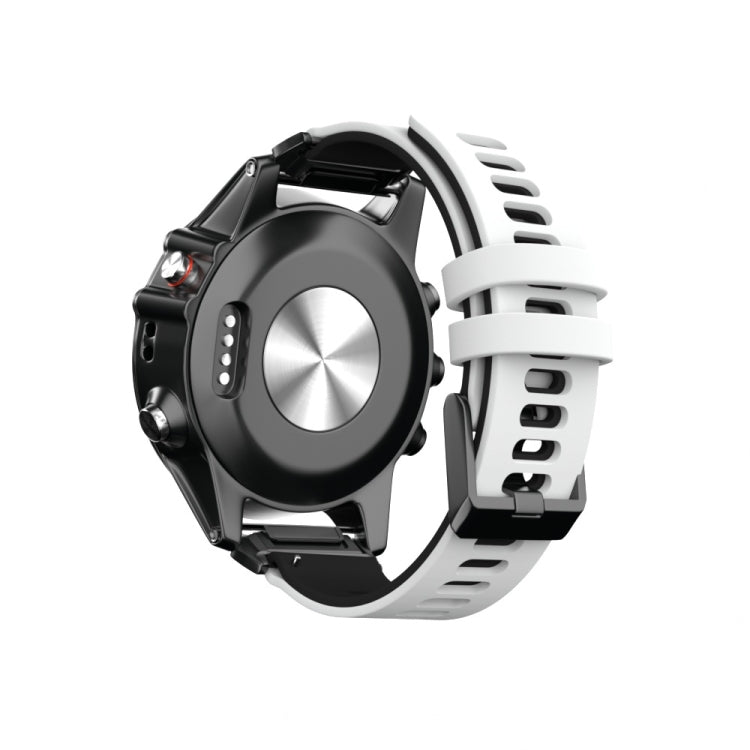 Bracelet de montre en silicone bicolore, For Garmin Fenix 6