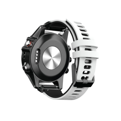 Bracelet de montre en silicone bicolore, For Garmin Fenix 6