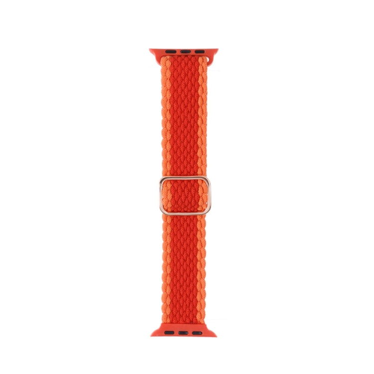 Bracelet de montre en nylon tissé rayé réglable pour la série Apple Watch, 7 41mm / 6&SE&5&4 40mm / 3&2&1 38mm, 7 45mm / 6&SE&5&4 44mm / 3&2&1 42mm