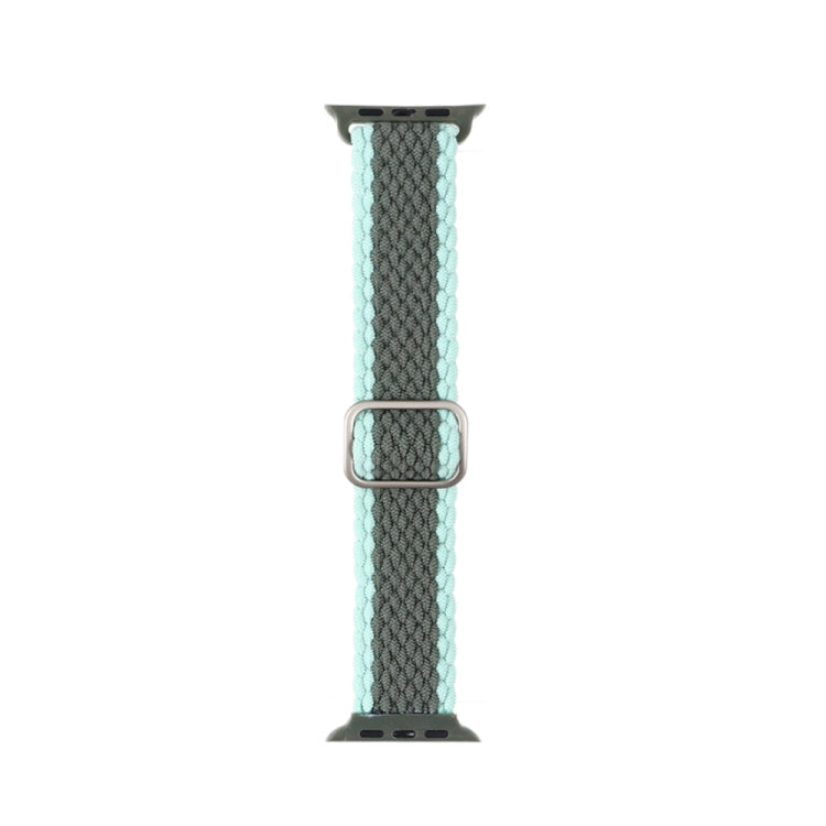 Bracelet de montre en nylon tissé rayé réglable pour la série Apple Watch, 7 41mm / 6&SE&5&4 40mm / 3&2&1 38mm, 7 45mm / 6&SE&5&4 44mm / 3&2&1 42mm