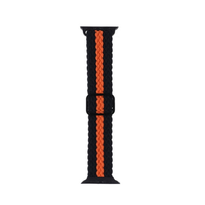 Bracelet de montre en nylon tissé rayé réglable pour la série Apple Watch, 7 41mm / 6&SE&5&4 40mm / 3&2&1 38mm, 7 45mm / 6&SE&5&4 44mm / 3&2&1 42mm