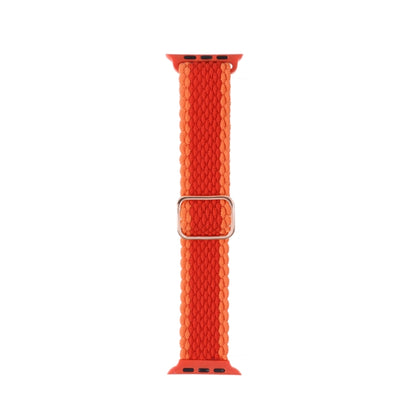 Bracelet de montre en nylon tissé rayé réglable pour la série Apple Watch, 7 41mm / 6&SE&5&4 40mm / 3&2&1 38mm, 7 45mm / 6&SE&5&4 44mm / 3&2&1 42mm